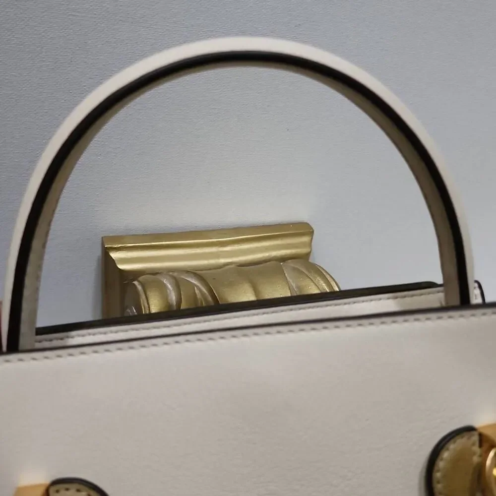 Tory Burch Petite Lee Radziwill Double Bag in Cream